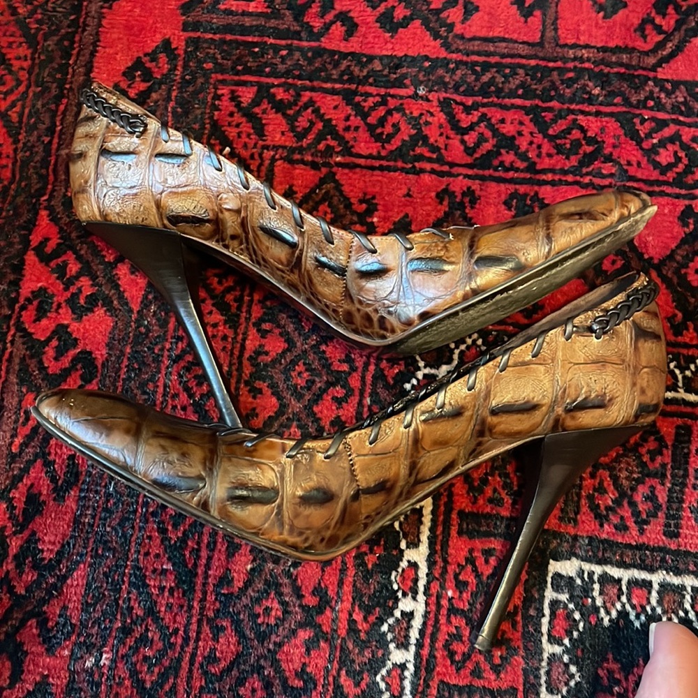 Roberto Cavalli brown stilettos size 8 (European 38) - Picture 2 of 6